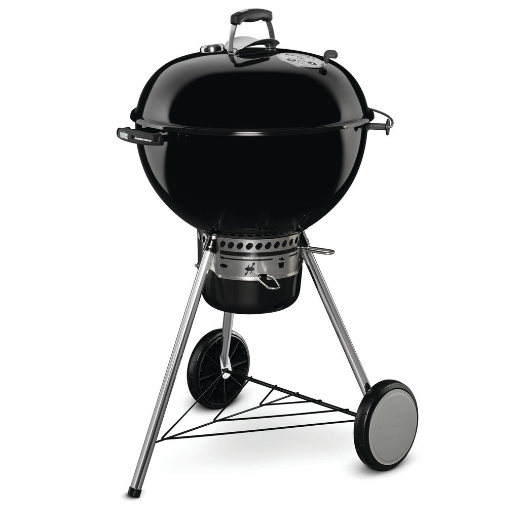 Weber Master Touch E-5750 57cm Charcoal BBQ – Black – Free Weber Rapidfire Chimney Charcoal Starter Set Included